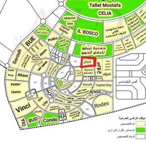 موقع كمبوند بارك لين بالعاصمة