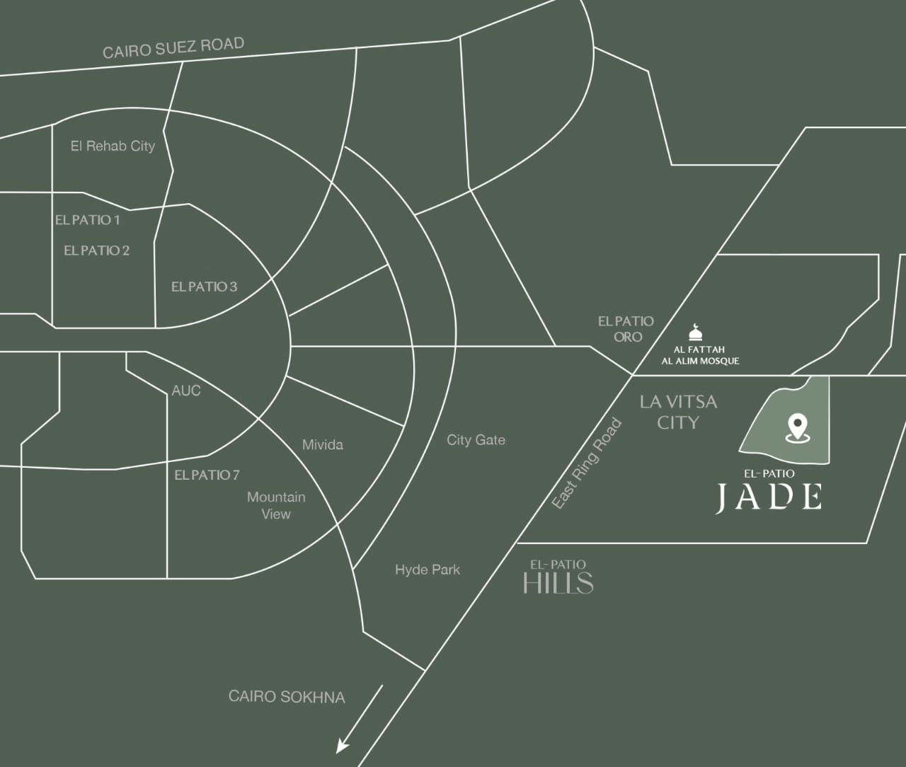 موقع كمبوند الباتيو جادي لافيستا