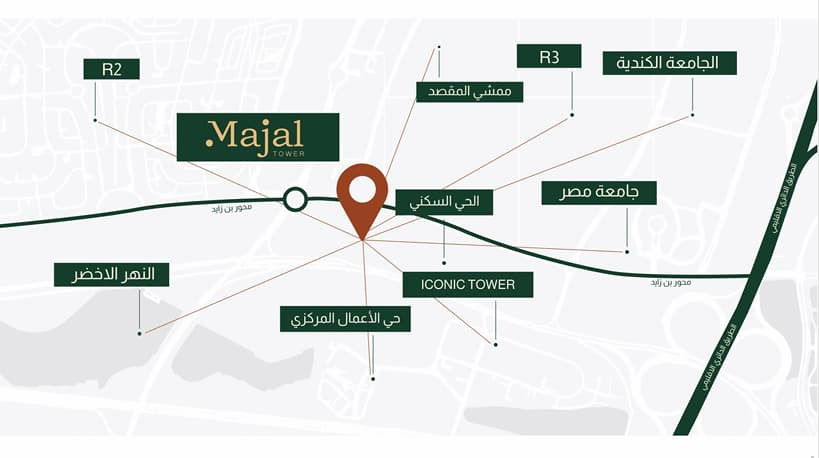 خريطة مجال تاور العاصمة الادارية
